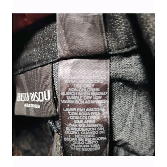 Bisou Bisou Dark Blue Blazer with Brown Stitching - Picture 6 of 10